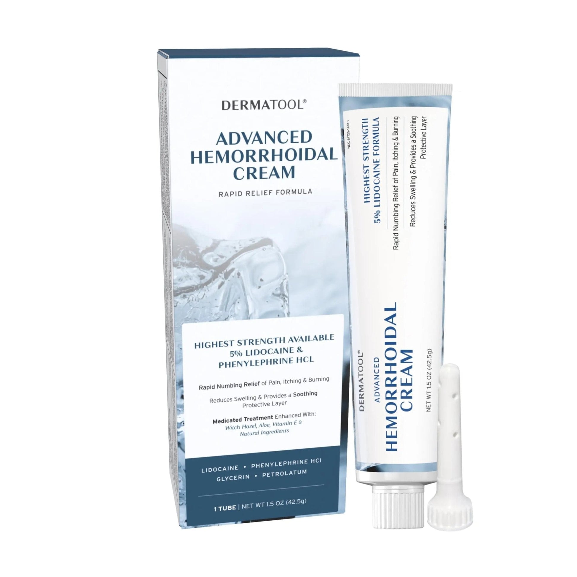 Hemorrhoid Treatment - Advanced Hemorrhoid Cream 5% Lidocaine & Phenylephrine - Hemorrhoid Shrinking Treatment - Rapid Relief of Pain, Swelling, Bleeding, Itching and Burning - Fissure & Hemorrhoids - Maple Wellness Supplements