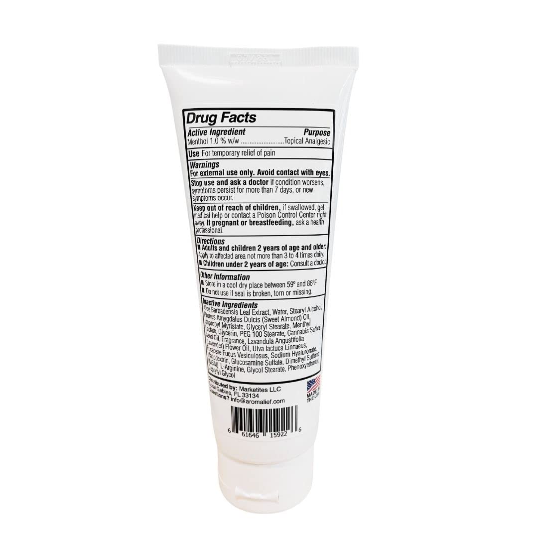 Hemp Cream with Lavender Aromatherapy - 1000MG Made in USA - Muscle & Joint Relief - Menthol, Glucosamine, Chondroitin MSM - Vegan - Maple Wellness Supplements