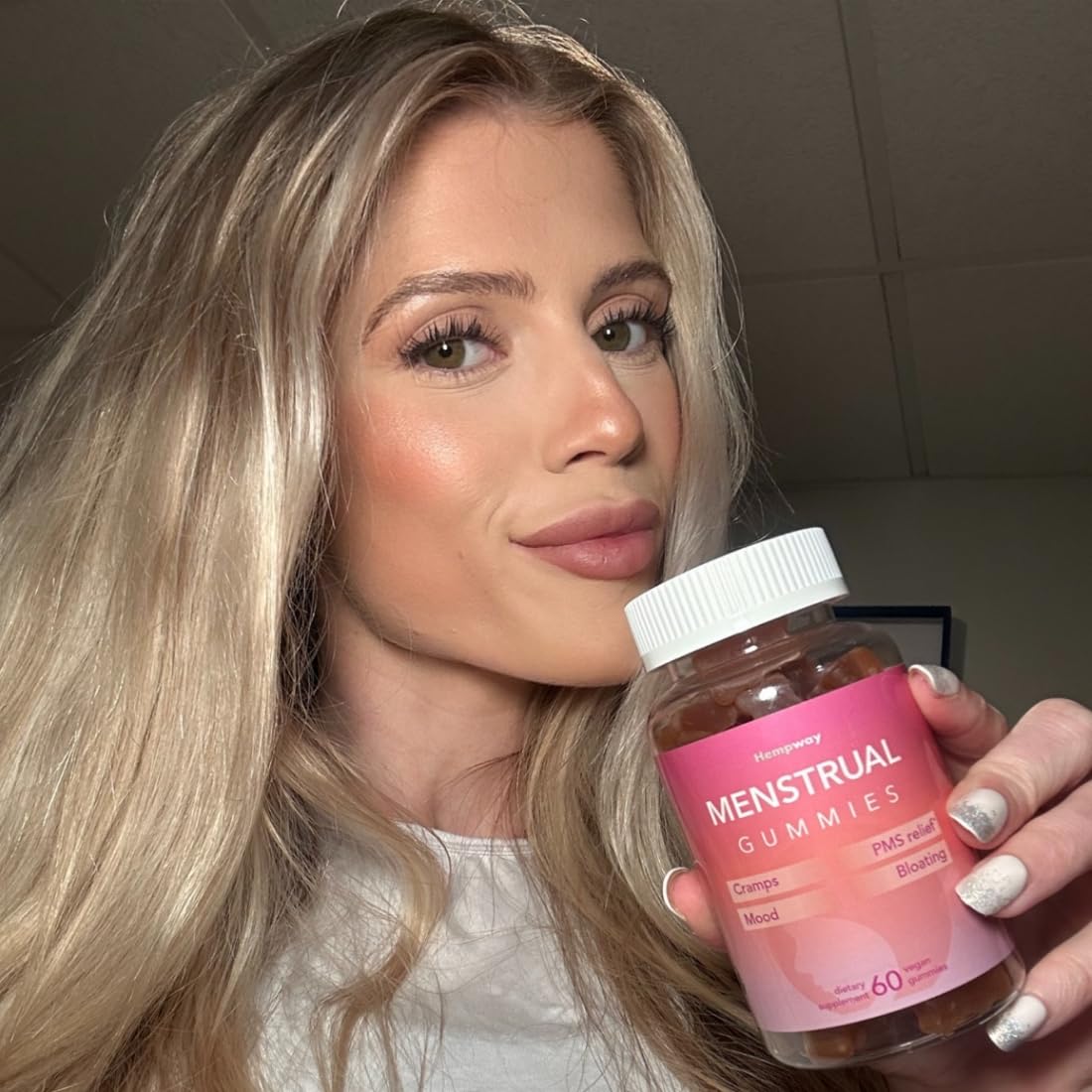 HEMPWAY Menstrual Gummies for Women May Help Support Bloating, Period Relief | Plant-Based | Cramp Bark, Magnesium, Chaste Berry | Vegan | Orange 60ct - Maple Wellness Supplements