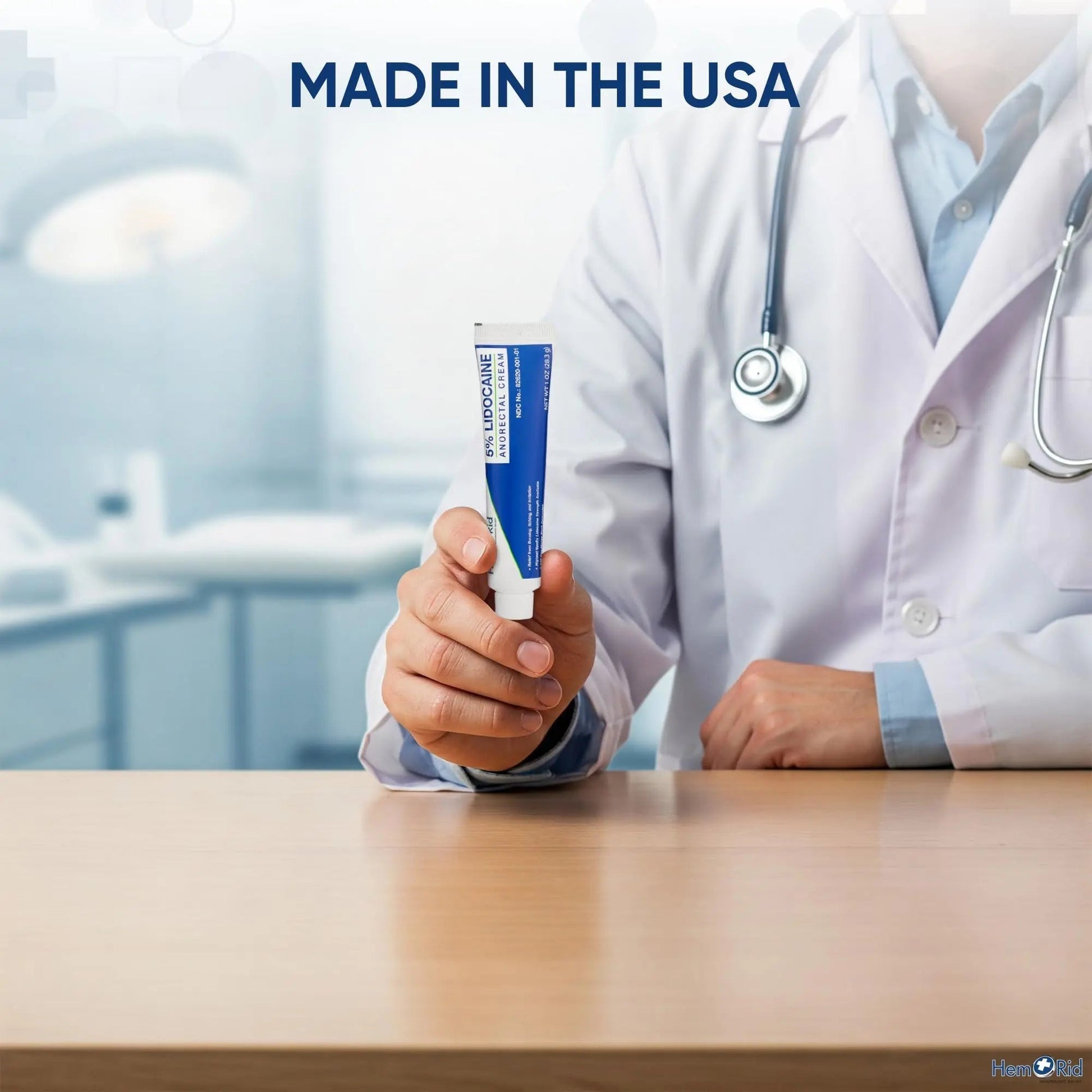 HemRid Maximum Strength Lidocaine Cream for Pain Management. Fast-Acting Hemorrhoid Solution with 5% Lidocaine. Instant Anal Itch and Numbing Effect - Maple Wellness Supplements