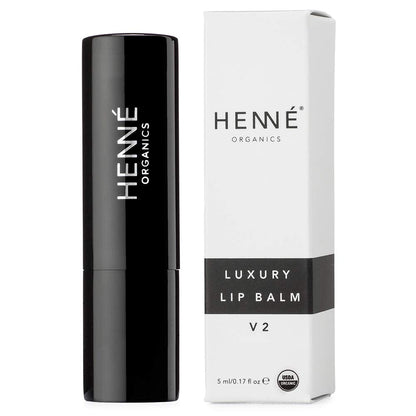 Henné Organics Luxury Lip Balm V2 - Natural and Organic Moisturizer - 0.15 Ounce Stick - Maple Wellness Supplements