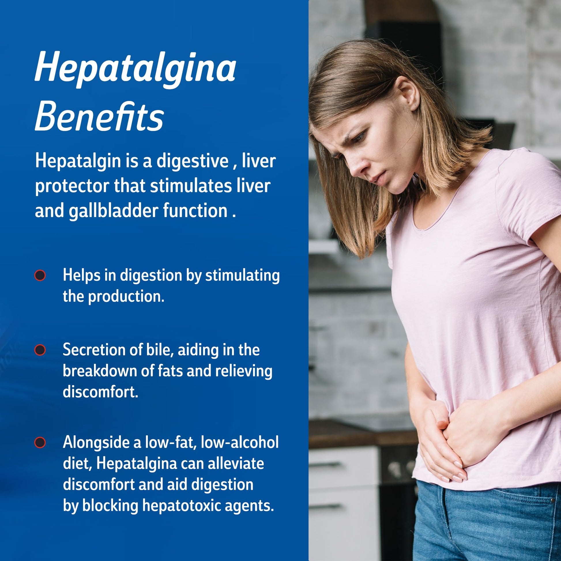 Hepatalgina Liver Support Digestive Protector - Liquid Herbal Supplement with Artichoke Extract for Liver Cleanse Detox & Repair - Liver Detox Cleanse Drops with Mint, Boldo & Carrot - 120 ml - Maple Wellness Supplements