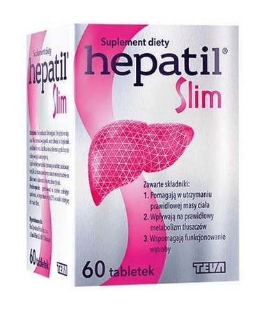 Hepatil Slim 60 tabs / Healthy digestive system / Weight control / Healthy liver - Maple Wellness Supplements