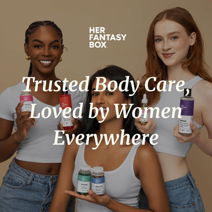 Her Fantasy Box | Healthy Box | Vaginal Probiotics for Women – Prebiotics + Advanced Lactobacillus Blend – Hormonal Balance, PMS Relief – Feminine Health Support with Cranberry & D-Mannose - Maple Wellness Supplements