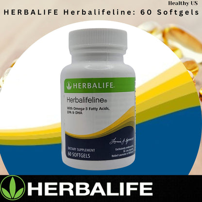 Herbalife Herbalifeline: 60 Softgels with Vitamin E, Marine Lipid Complex, Omega-3 Fatty - Maple Wellness Supplements