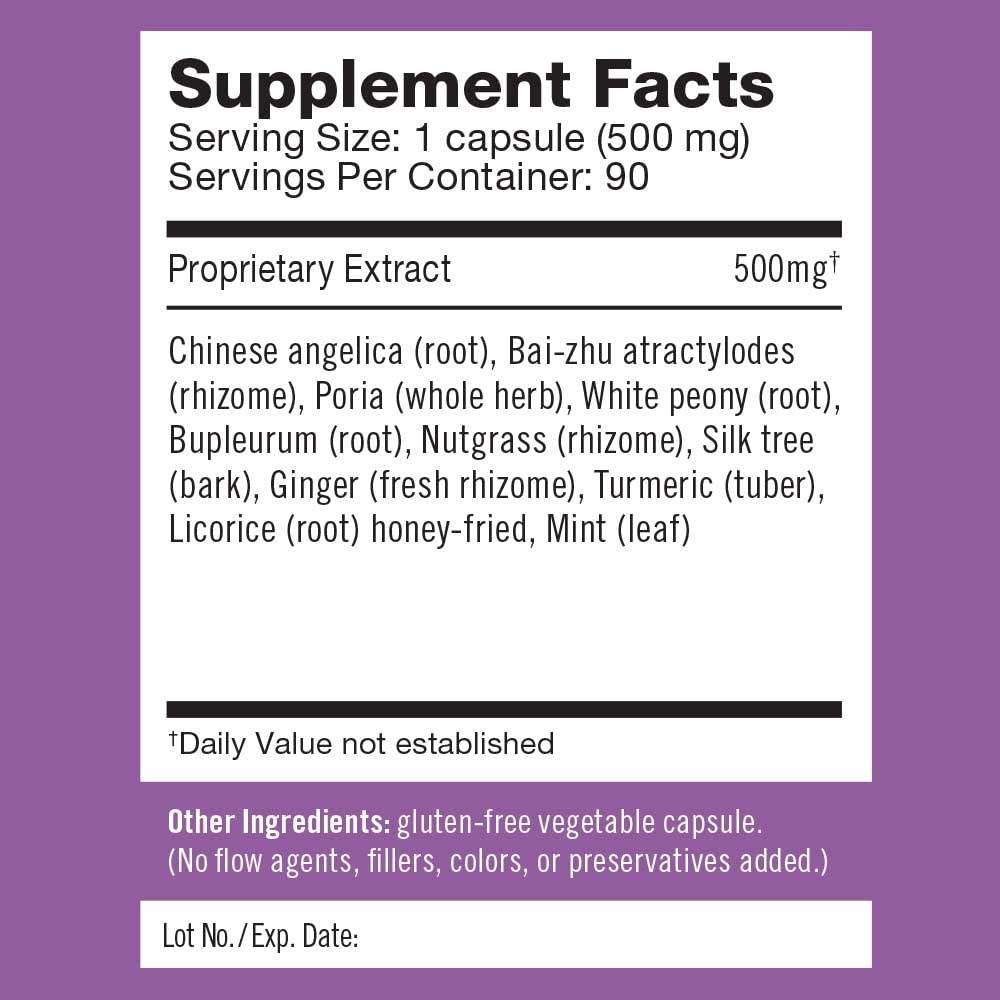 Herbalogic - Decompress MX Herb Capsules - Maximum Stress & Tension Relief - Reduces Anger & Moodiness, Positive Mood Support - Based on the Traditional Chinese Formula Xiao Yao San - 90 Cap Count - Maple Wellness Supplements