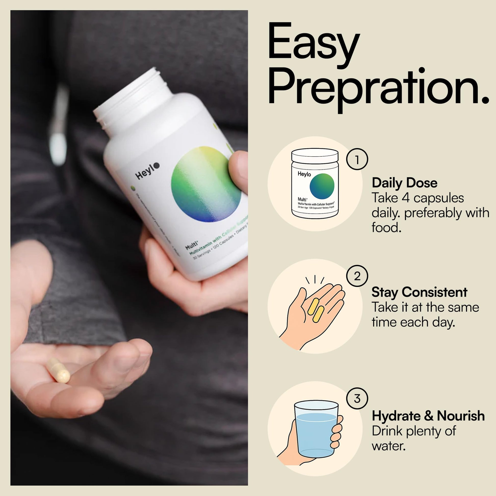 Heylo Multi+ Advanced Multivitamin Supplement – Boosts Energy, Enhances Immune Support, Provides Antioxidant Protection, Promotes Detoxification - Maple Wellness Supplements