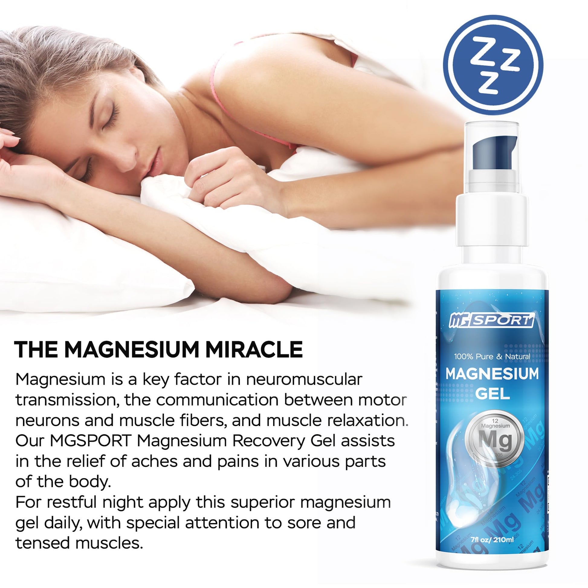 High Absorption Zinc and Magnesium Bundle for Muscle Recovery - Zinc Supplement and Transdermal Magnesium Gel for Leg Cramps - Maple Wellness Supplements