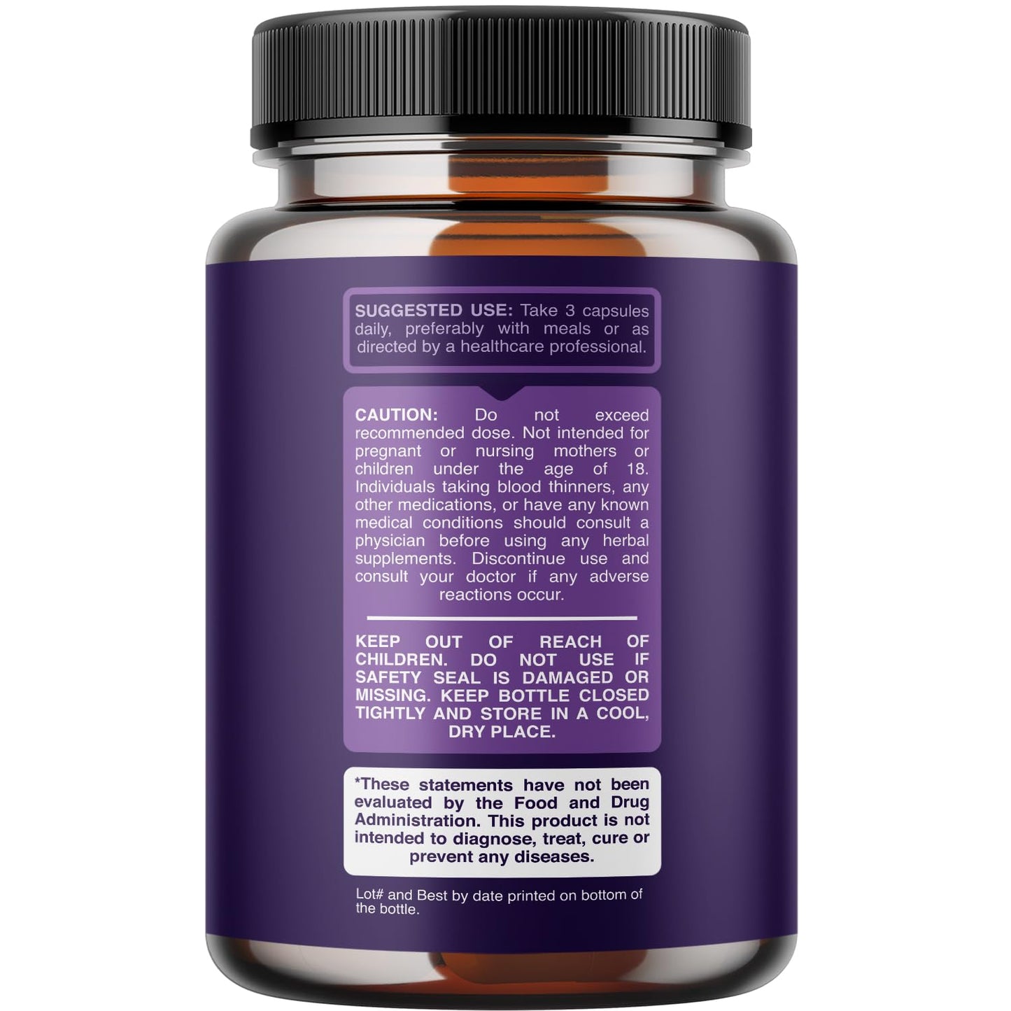 Highly Potent Magnesium Complex Capsules - Triple Magnesium Blend with Taurate Glycinate and Malate - 400mg Supplement Supports Relaxation & Overall Wellness Non-GMO Vegan - 90 Count - Maple Wellness Supplements