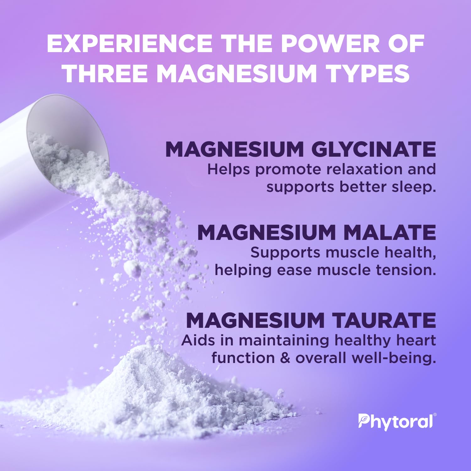 Highly Potent Magnesium Complex Capsules - Triple Magnesium Blend with Taurate Glycinate and Malate - 400mg Supplement Supports Relaxation & Overall Wellness Non-GMO Vegan - 90 Count - Maple Wellness Supplements