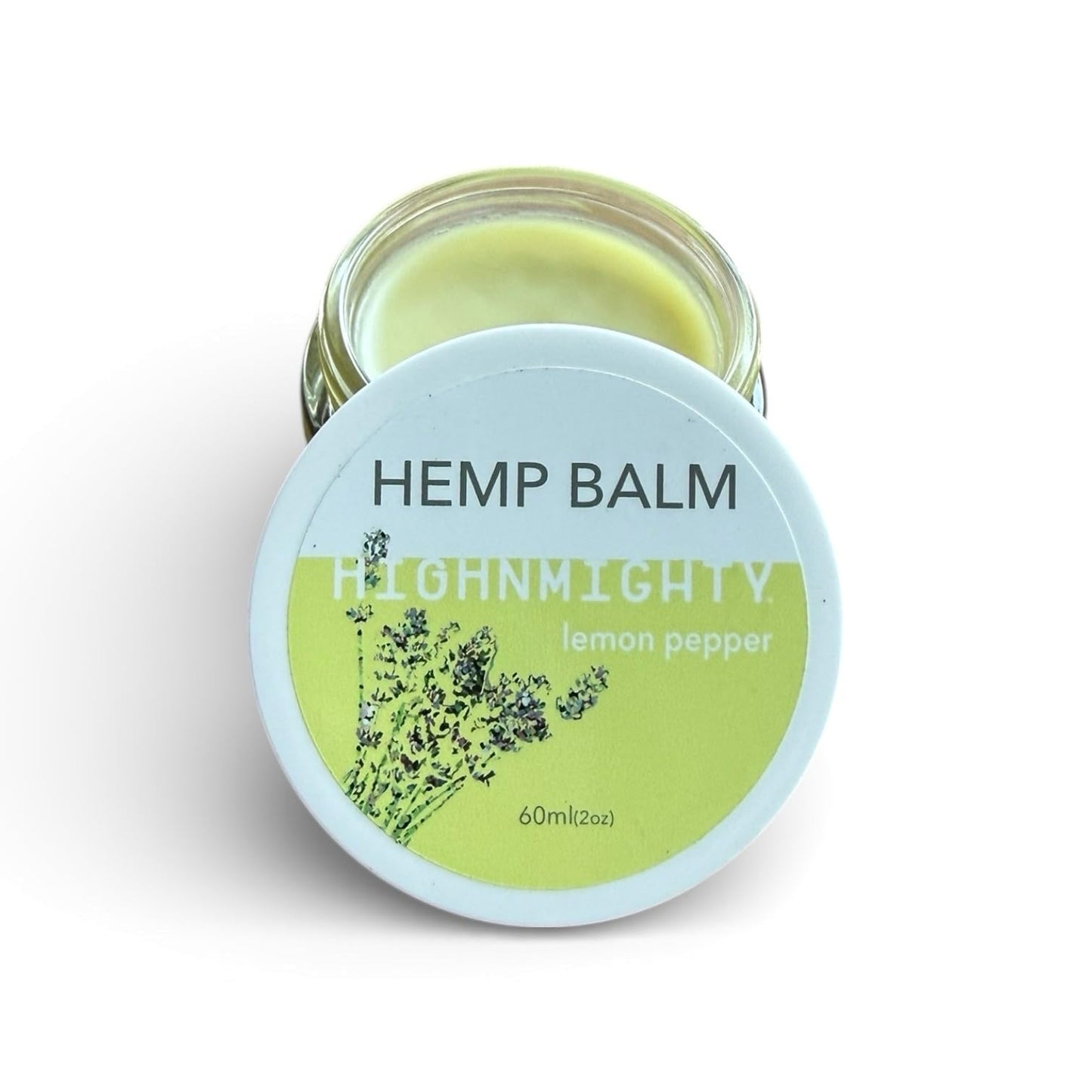 Highnmighty Maximum Strength Lemon Pepper Hemp Balm Salve | Daytime Relief, Relaxing, Natural, Fast-Acting Topical Cream for Muscle Joint Back Knee Shoulder Neck Elbow Hand Foot Relief, 60ml (2oz) - Maple Wellness Supplements