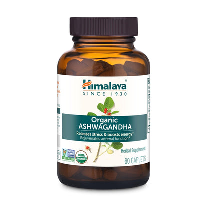 Himalaya Organic Ashwagandha Root, 2 Month Supply - Herbal Adrenal Support Supplements for Stress Relief and Energy Support - USDA Organic, Non-GMO, Vegan - Maple Wellness Supplements