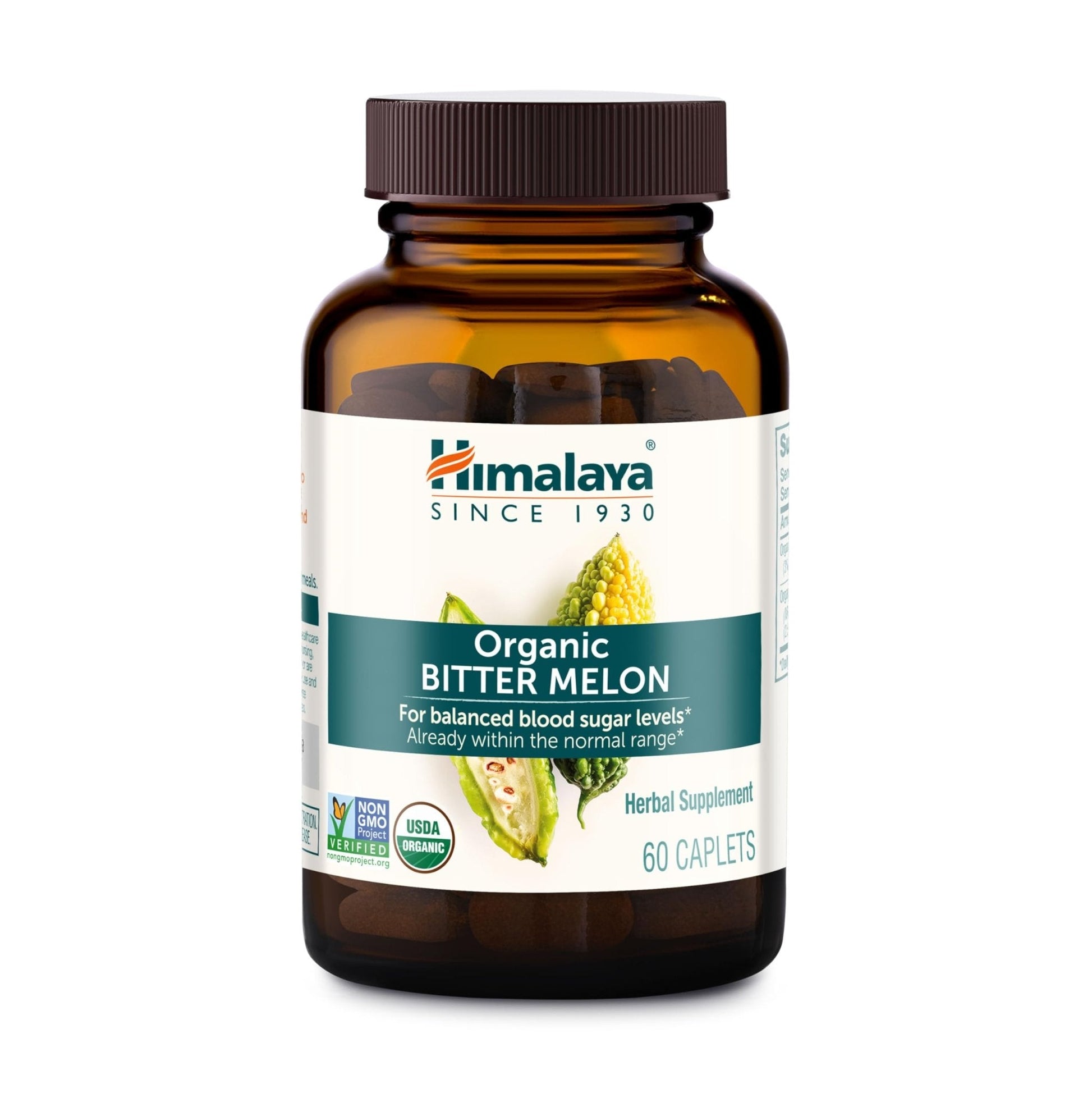 Himalaya Organic Bitter Melon - Herbal Glucose Metabolism Support - USDA Organic, Non-GMO, Vegan, Gluten Free - Maple Wellness Supplements