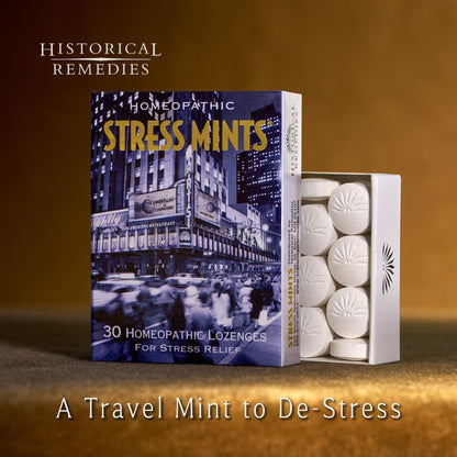 Historical Remedies Stress Mints (1 Pack) | Homeopathic Lozenges to Aid Stress & Digestion, Organic Peppermint Flavor, Vegan & Gluten-Free, Non-Habit Forming - Maple Wellness Supplements