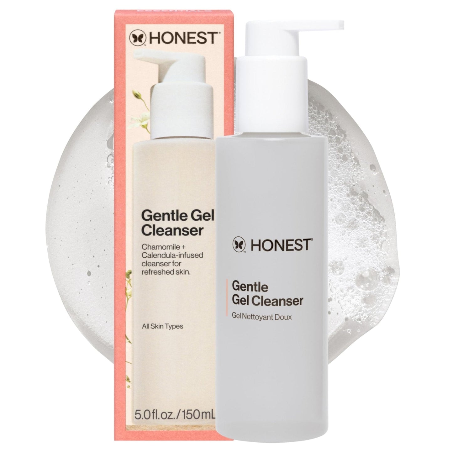 Honest Beauty Gentle Gel Daily Face Cleanser, Calms, Refreshes, Hydrates, Vegan Safe for Sensitive Skin, 5 fl oz - Maple Wellness Supplements