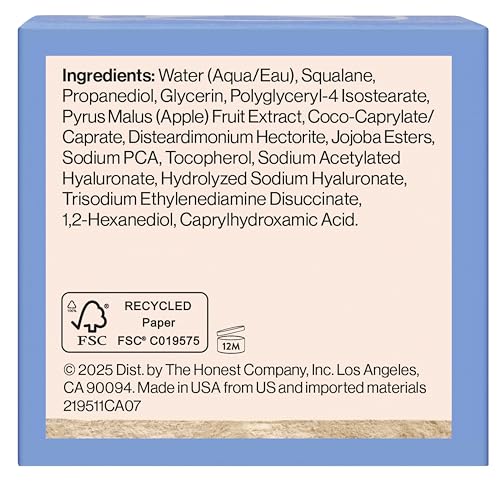 Honest Beauty Hydrogel Cream with Hyaluronic Acid, Lightweight Moisturizing Water, Gentle for Sensitive Skin - Maple Wellness Supplements