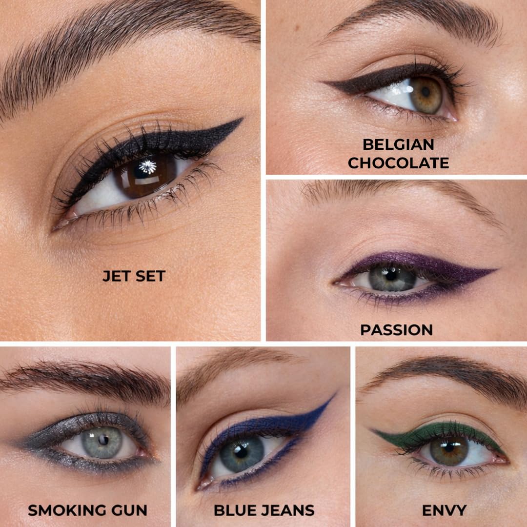 Honeybee Gardens Effortless Eye Liner Pencil, Jet Set Black, Smooth Long-Wearing, Rich Pigment, Vegan & Gluten-Free - Maple Wellness Supplements