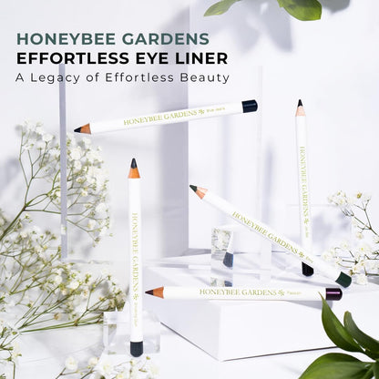 Honeybee Gardens Effortless Eye Liner Pencil, Jet Set Black, Smooth Long-Wearing, Rich Pigment, Vegan & Gluten-Free - Maple Wellness Supplements