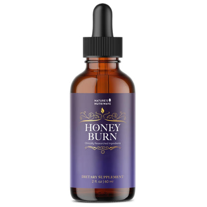 HoneyBurn Purple Honey – Natural Daily Supplement with 11 Plant & Bee-Based Ingredients – Supports Healthy Digestion & Balanced Body Routine – 60 ml, 30 Servings, 1 Month Supply - Maple Wellness Supplements