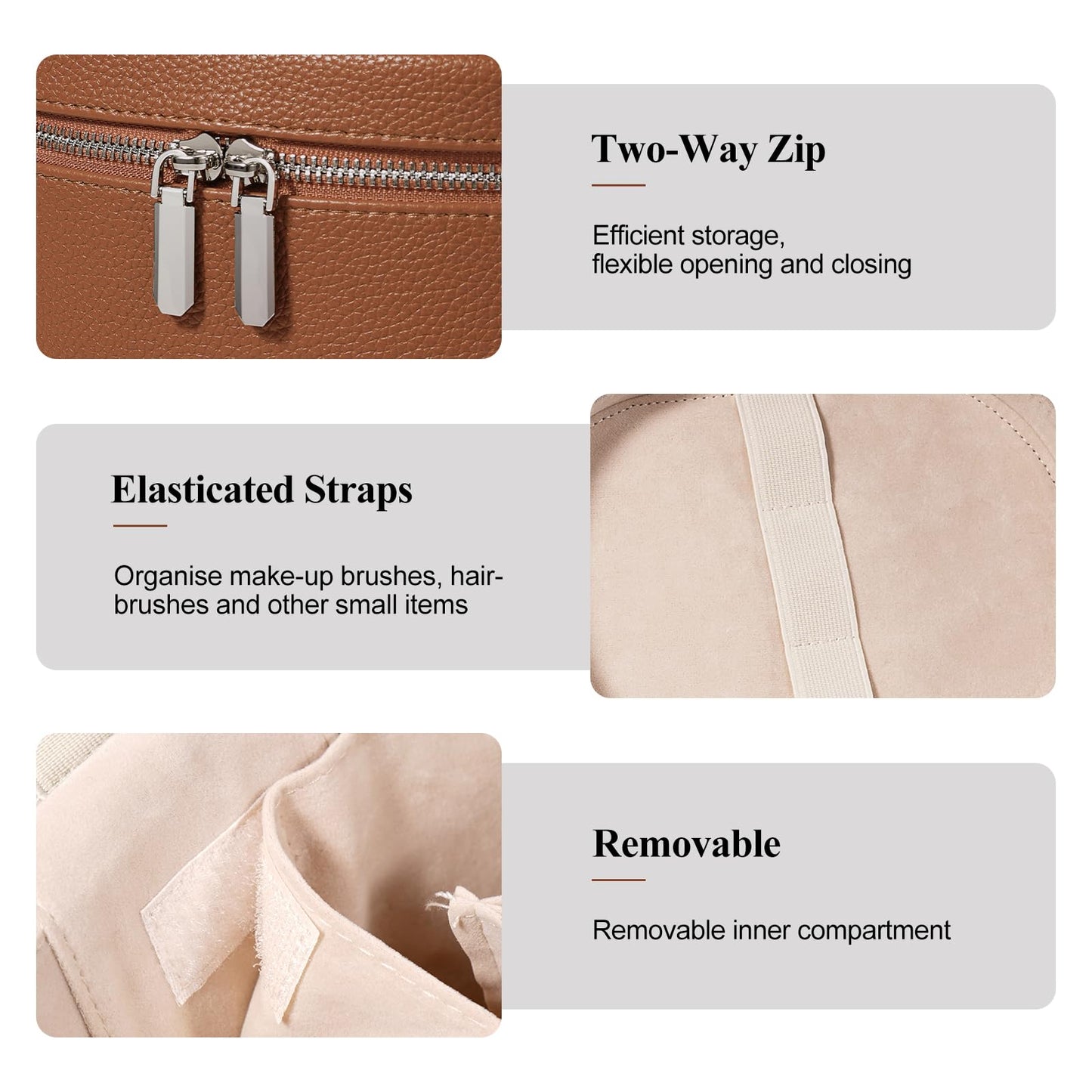 honitty Makeup Bag, Travel Make up Case with Compartments and Handle, Portable Cosmetic Organizer Bags,Toiletry Bag for Women - Maple Wellness Supplements