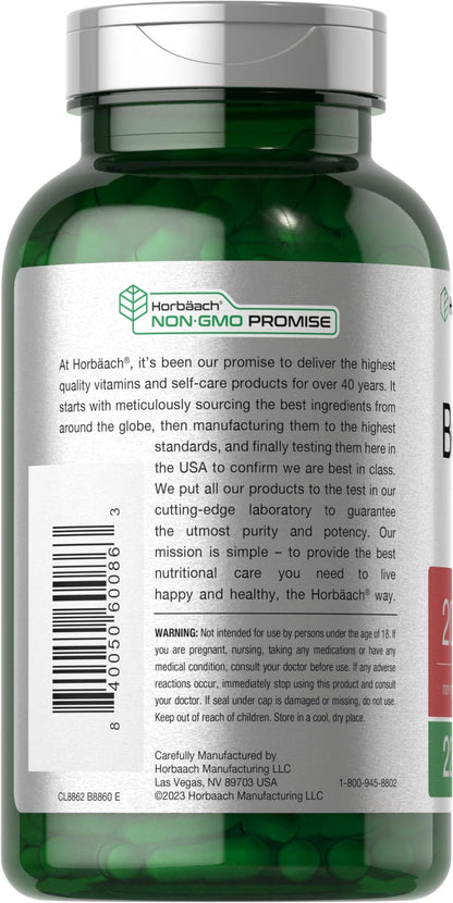 Horbäach Beet Root Powder Capsules | 220 Pills | Herbal Extract | Non-GMO, Gluten Free Supplement - Maple Wellness Supplements
