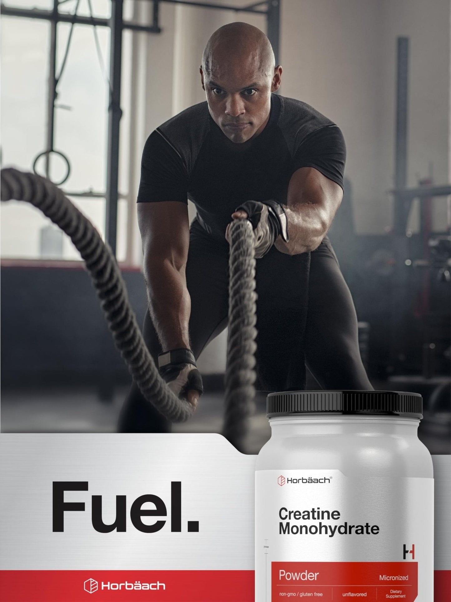 Horbäach Creatine Monohydrate Powder | 2.2lbs (35.2 oz) | Micronized and Unflavored | Vegetarian, Non-GMO, and Gluten Free Supplement - Maple Wellness Supplements
