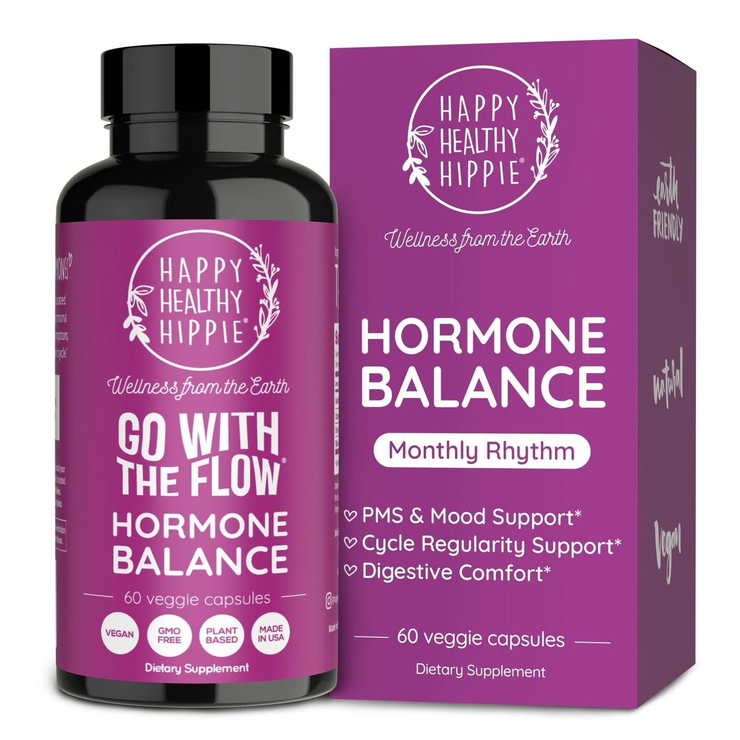 Hormone Balance for Women – PMS Support Supplement, Menopause & Perimenopause | Bloating Relief, Menstrual Cramp, Mood, PMDD | Chasteberry Supplements, Black Cohosh, Dong Quai | Vegan, Non-GMO, 60 Ct - Maple Wellness Supplements