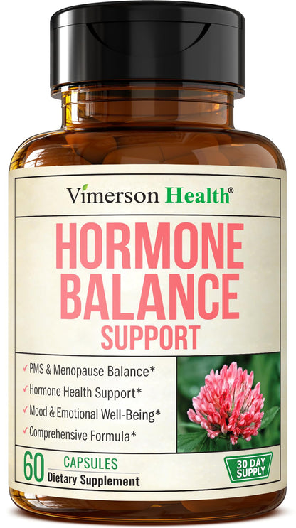 Hormone Harmony for Women with Black Cohosh, Dong Quai & Red Clover – Natural Hormone Balance for Women of All Ages – Supports PMS, Menopause & Mood – Women’s Hormone Balance Supplement – 60 Capsules - Maple Wellness Supplements