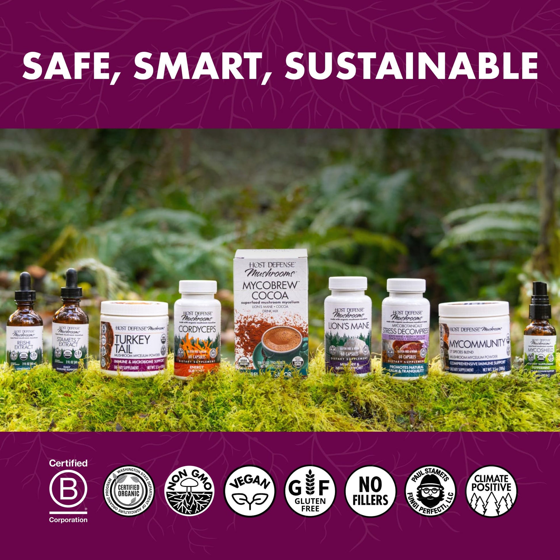 Host Defense Turkey Tail Capsules - Digestive Health & Immune Response Support Supplement - Mushroom Supplement for Gastrointestinal - Maple Wellness Supplements