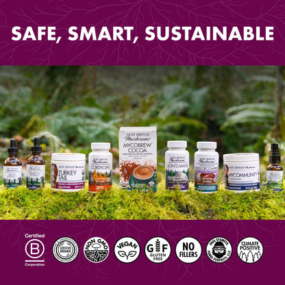 Host Defense Turkey Tail Capsules - Digestive Health & Immune Response Support Supplement - Mushroom Supplement for Gastrointestinal - Maple Wellness Supplements