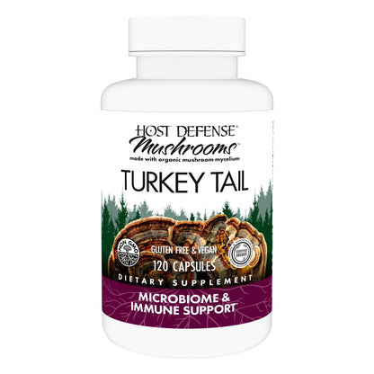 Host Defense Turkey Tail Capsules - Digestive Health & Immune Response Support Supplement - Mushroom Supplement for Gastrointestinal - Maple Wellness Supplements