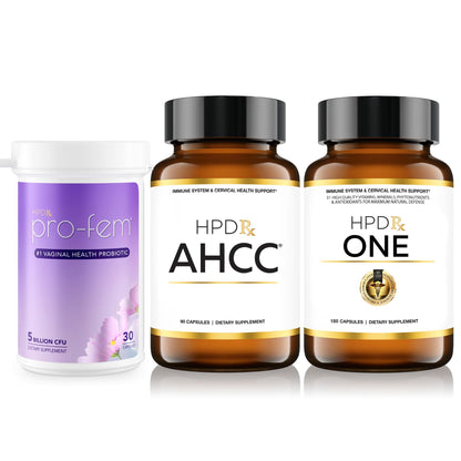 HPD Rx AHCC, Pro Fem, & ONE Bundle for Women - Maple Wellness Supplements