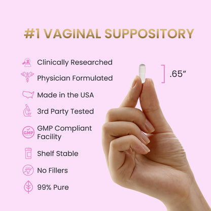 HPD Rx Fem-Rx Boric Acid Vaginal Suppositories for Women – Help Balance Vaginal pH, Eliminate Vaginal Odor – Dr Formulated Feminine Health Support – 30 Capsules Pack of 1 - Maple Wellness Supplements