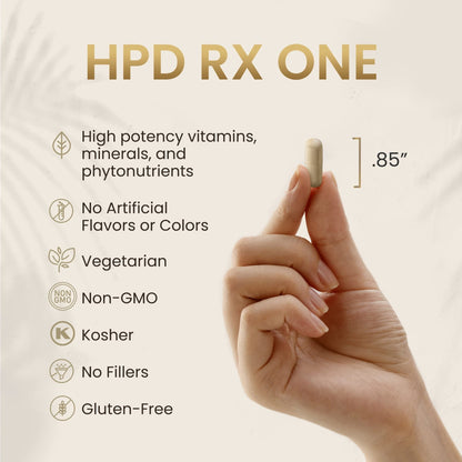 HPD Rx ONE Immunity Boost Multivitamin | HPV Supplements for Women and Men, 2 Pack - Maple Wellness Supplements