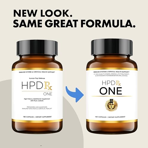 HPD Rx ONE Immunity Boost Multivitamin HPV Supplements for Women and Men, Pack of 6 - Maple Wellness Supplements