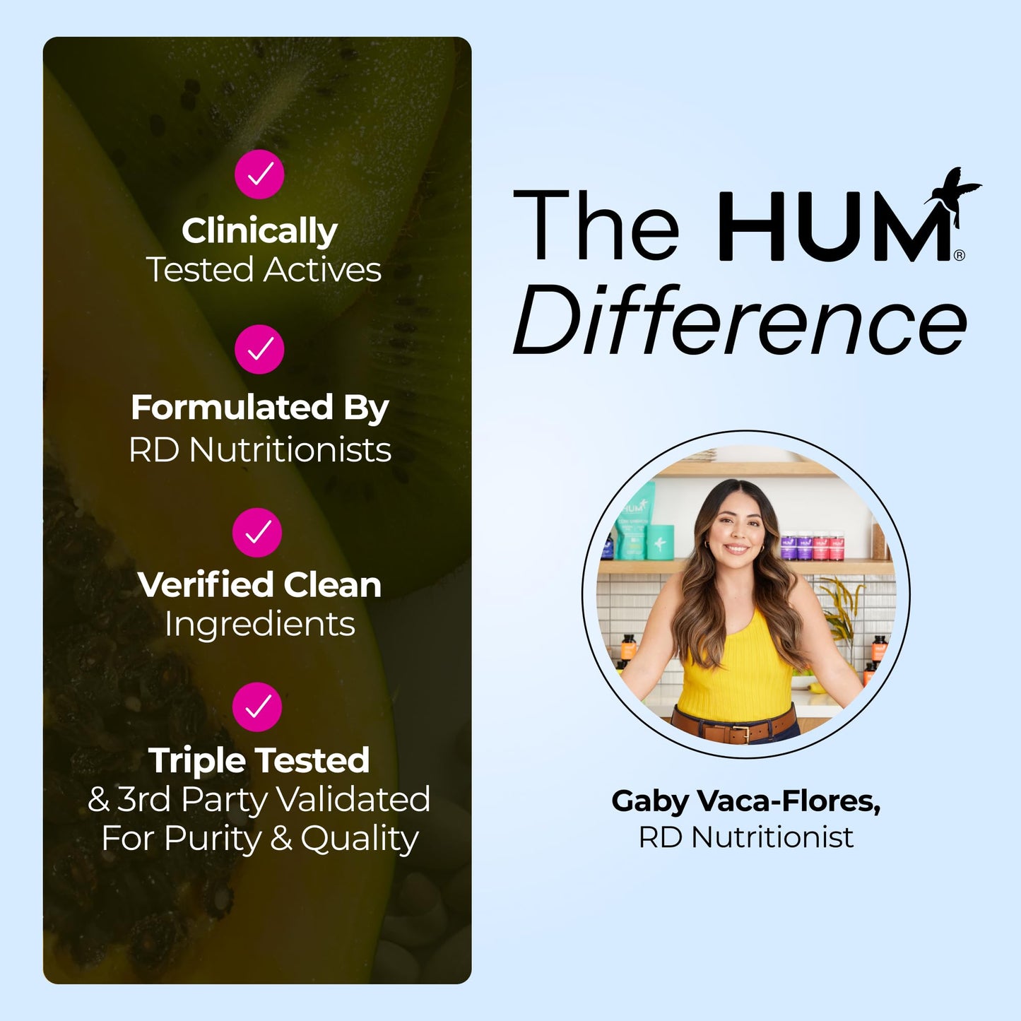 HUM Collagen Love Skin Supplement, Collagen Peptides Capsules with Hyaluronic Acid & Vitamin C, Supports Firm Skin & Helps Minimize Signs of Aging, Supplements - Maple Wellness Supplements