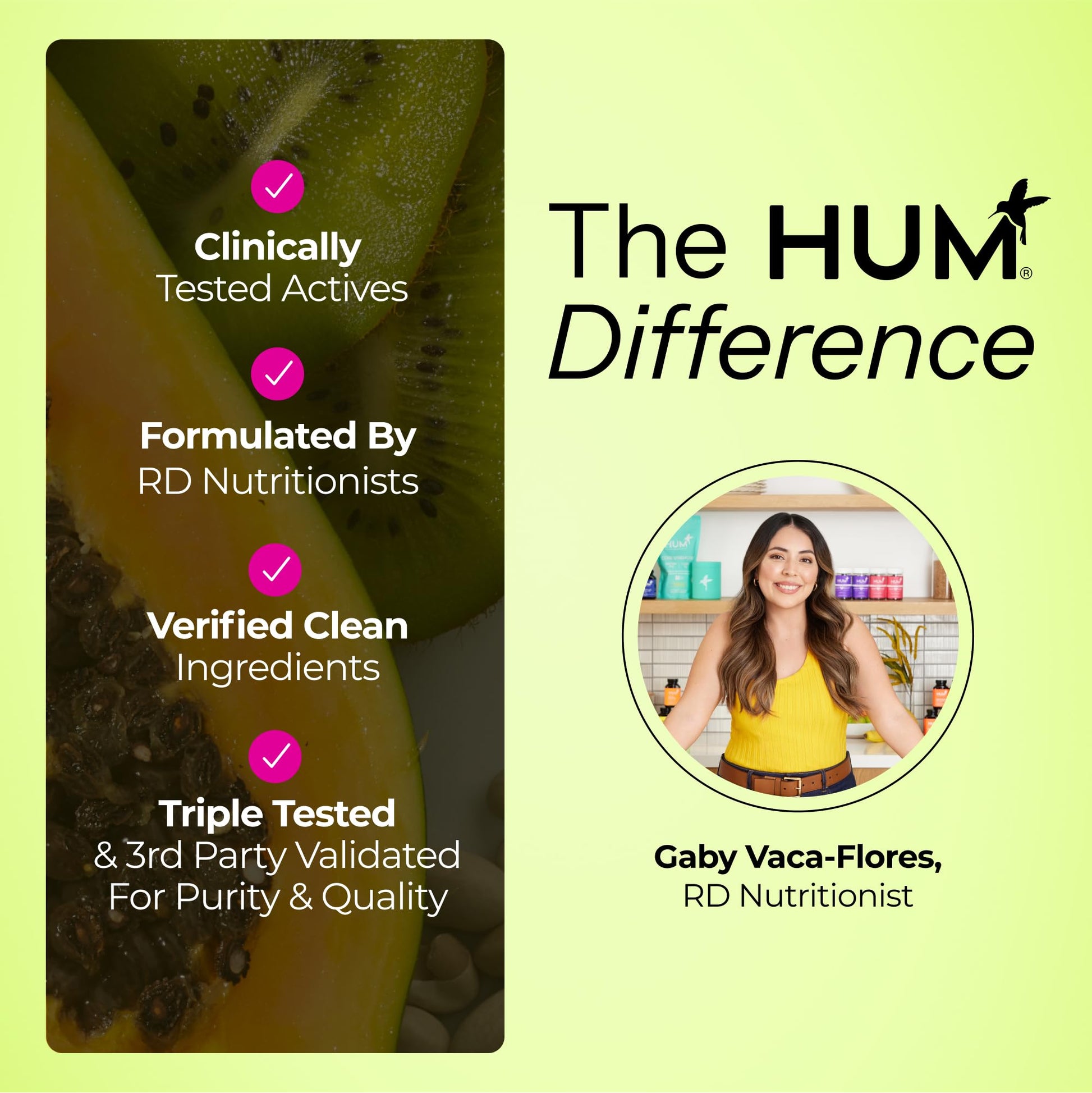 HUM Flatter Me Extra Strength Digestive Enzymes for Women, Men, Digestive Gut Bloating Supplement, Ginger, Peppermint Leaf, Fast Acting Anti Bloat - Maple Wellness Supplements