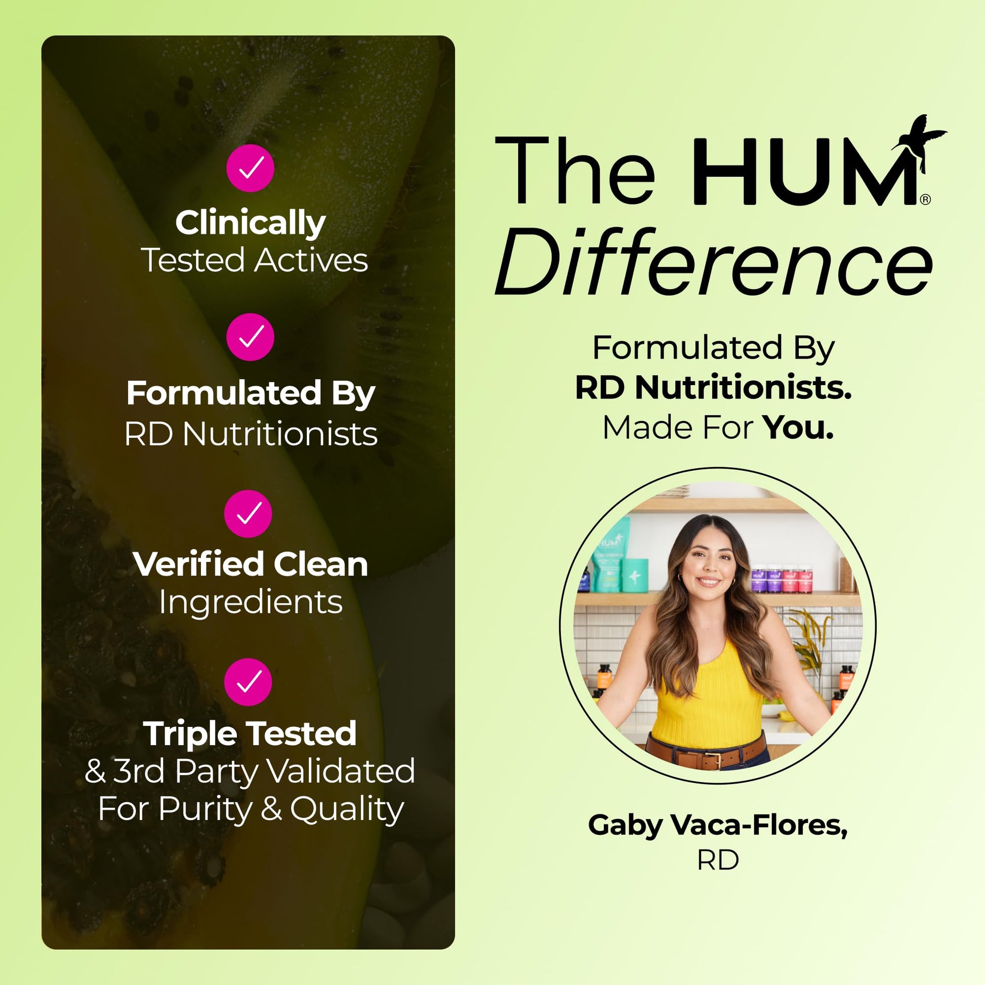 HUM Flatter Me Fiber Supplement for Women & Men, Prebiotics & Digestive Enzymes to Support Weight & Bloating, Digestive & Gut Health, Fiber Powder Drink Mix, Strawberry Lemon - 10 Servings - Maple Wellness Supplements