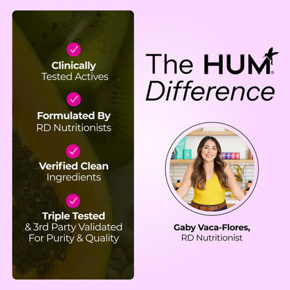 HUM Hormone Balance for Women, Supplement for Women's Health with Chasteberry & Dong Quai, Support for PMS Symptoms, Cramps, Irritability, Hormonal Balance, Monthly Support, 60 Capsules - Maple Wellness Supplements