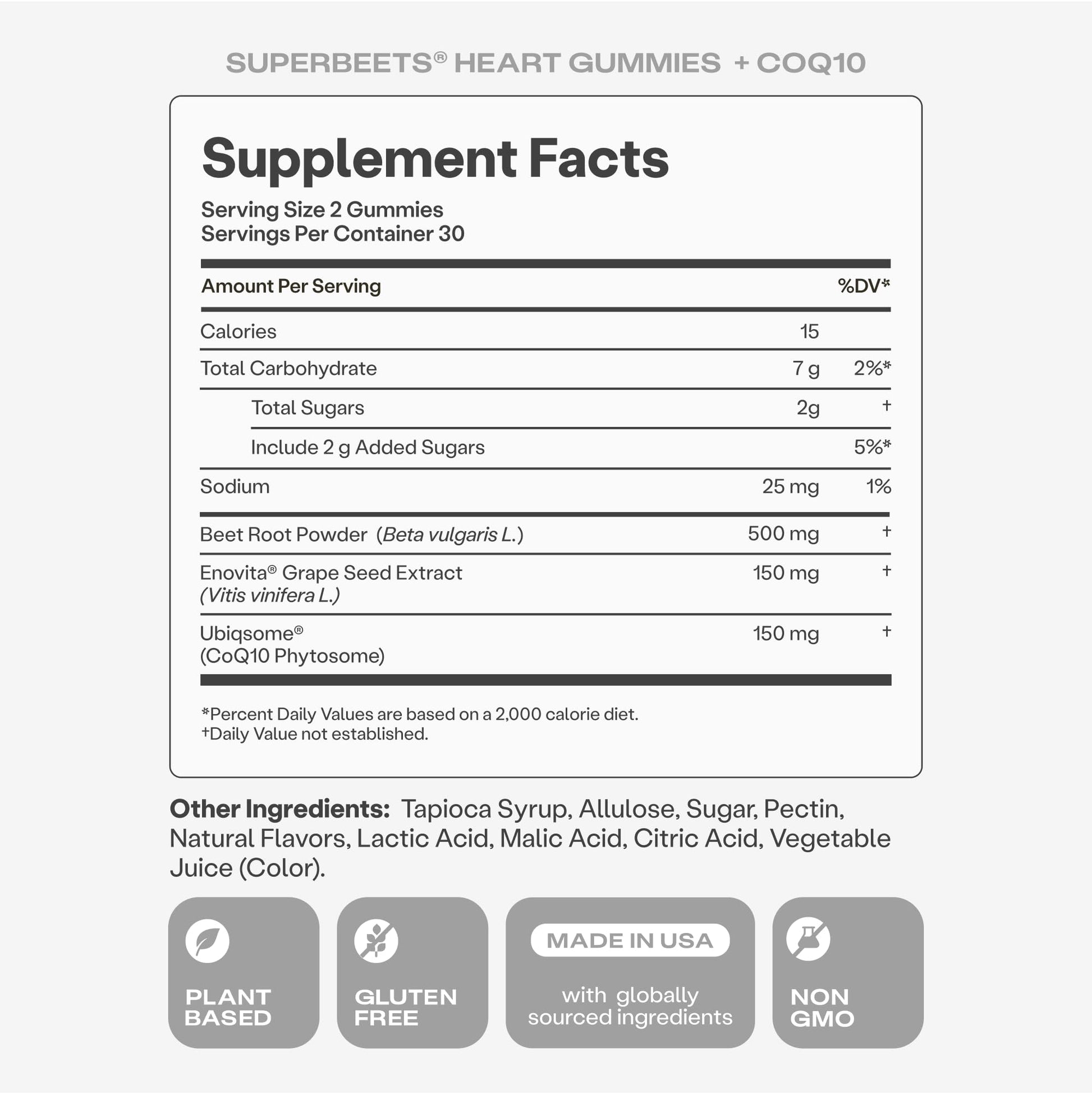 Humann SuperBeets 3-in-1 Heart Gummies - 3x Absorption CoQ10 - Plus Beetroot Extract & Grape Seed Extract for Advanced Heart Health, Cellular Energy & Circulation Support - Maple Wellness Supplements