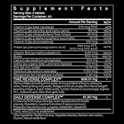 Hush & Hush TimeCapsule Multivitamin, Women's Multivitamin, Men's Multivitamin, Clean Nutraceuticals Supplements That Contains Hyaluronic Acid - Maple Wellness Supplements