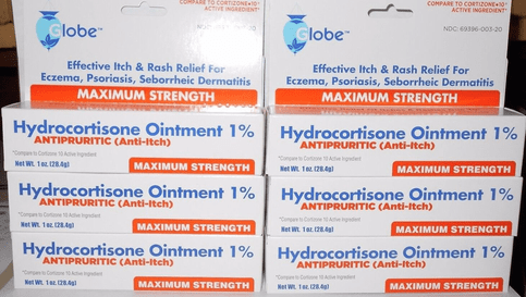 Hydrocortisone Ointment 1% Maximum Strength 1oz Tube - Pack of 6 - Maple Wellness Supplements
