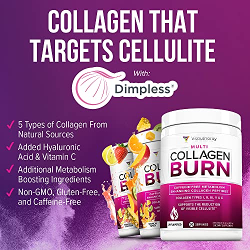 Hydrolyzed Collagen Peptides Powder for Women - Slimming Multi Collagen Burn Ultimate - Maple Wellness Supplements