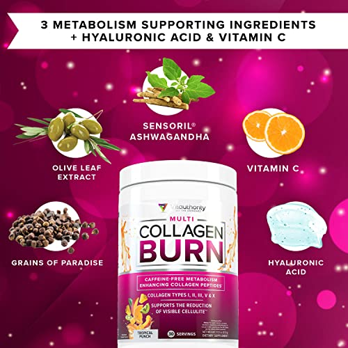 Hydrolyzed Collagen Peptides Powder for Women - Slimming Multi Collagen Burn Ultimate - Maple Wellness Supplements
