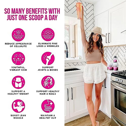Hydrolyzed Collagen Peptides Powder for Women - Slimming Multi Collagen Burn Ultimate - Maple Wellness Supplements
