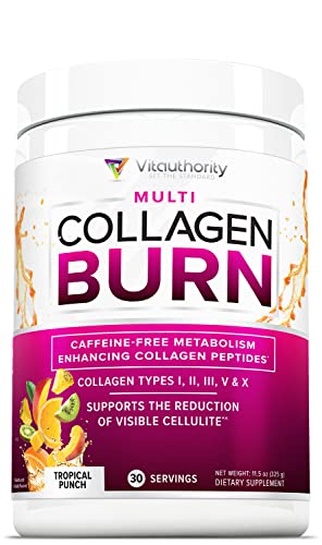 Hydrolyzed Collagen Peptides Powder for Women - Slimming Multi Collagen Burn Ultimate - Maple Wellness Supplements