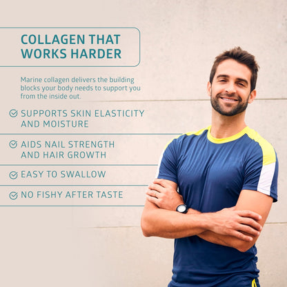 Hydrolyzed Marine Collagen with Hyaluronic Acid, Vitamin C, Theaflavin and Copper, Collagen Supplement for Women and Men for Radiant Skin, Hair & Nails, - Maple Wellness Supplements