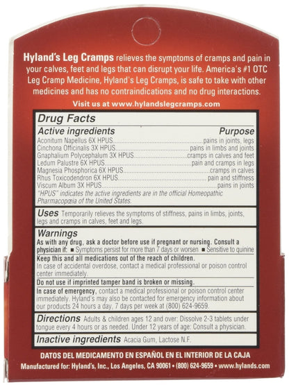 Hyland'S Leg Cramps - 50 Quick Disolving Tablets - Maple Wellness Supplements
