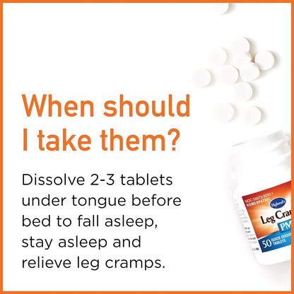 Hyland's Leg Cramps PM With Quinine Tablets 50 ea ( Pack of 6) - Maple Wellness Supplements