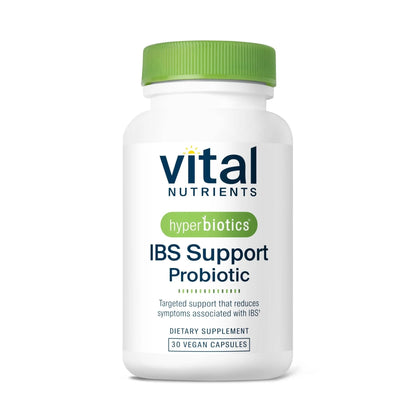 Hyperbiotics Vital Nutrients IBS Probiotic | Reduce Symptoms of IBS* | Clinically Studied Vegan probiotic for IBS Relief from Bloating, Gas, Diarrhea, & Abdominal Discomfort* | 30 Capsules - Maple Wellness Supplements